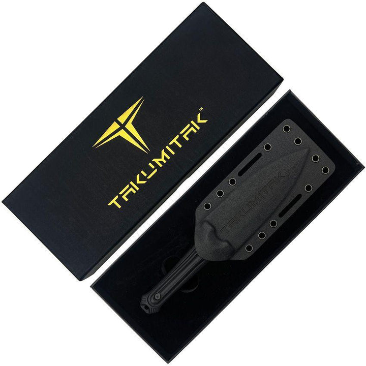 Takumitak Sentinel Fixed Blade Black G10 Satin Spear Point D2 - Knives.mx