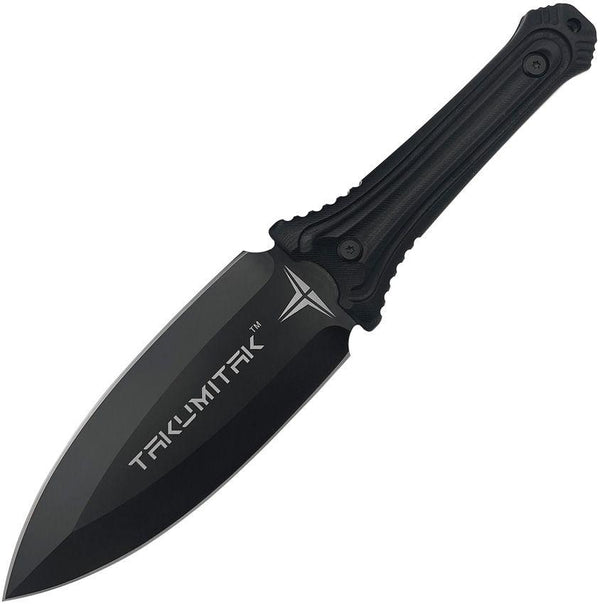 Takumitak Sentinel Fixed Blade Black G10 TiNi Coated Spear Point D2 - Knives.mx