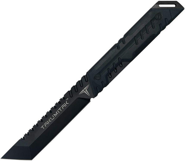 Takumitak Solution Fixed Blade Blackout G10 TiNi Coated Tanto D2 - Knives.mx