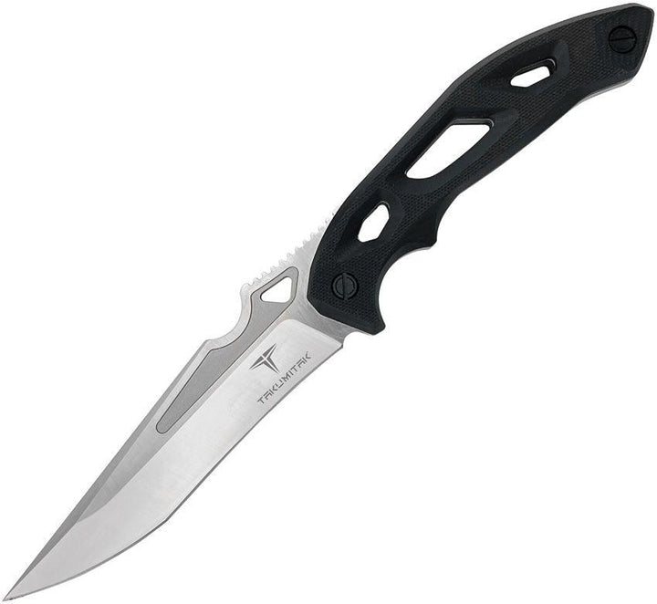 Takumitak Unhinged Fixed Blade Black G10 Satin D2 - Knives.mx