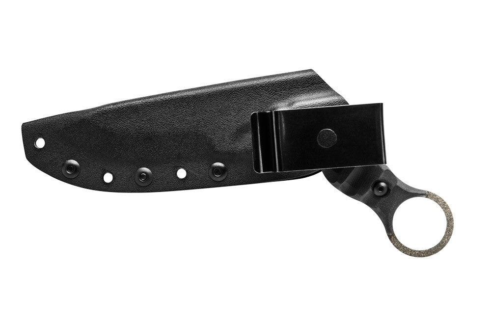 TOPS Knives 10/27 Fixed Blade Karambit Rocky Mountain Black G10 Tactical Stone 1095HC - Knives.mx