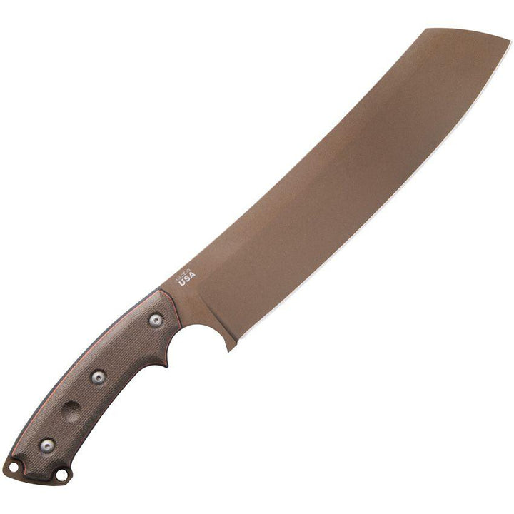 TOPS Knives El Chete Green/Black Canvas Micarta Midnight Bronze 1095 - Knives.mx