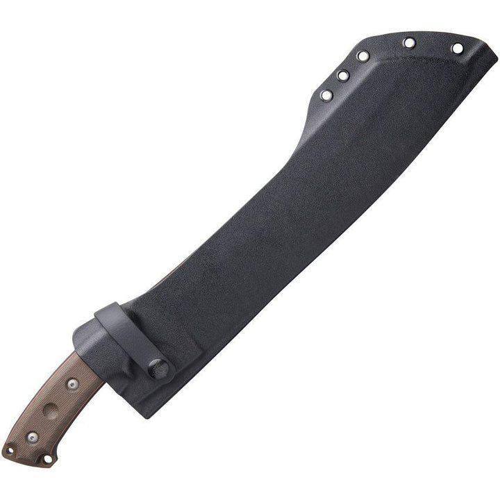 TOPS Knives El Chete Green/Black Canvas Micarta Midnight Bronze 1095 - Knives.mx