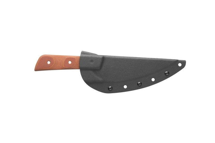 TOPS Knives Frog Market Special Tan Canvas Micarta Tungsten Cerakote 1095HC - Knives.mx