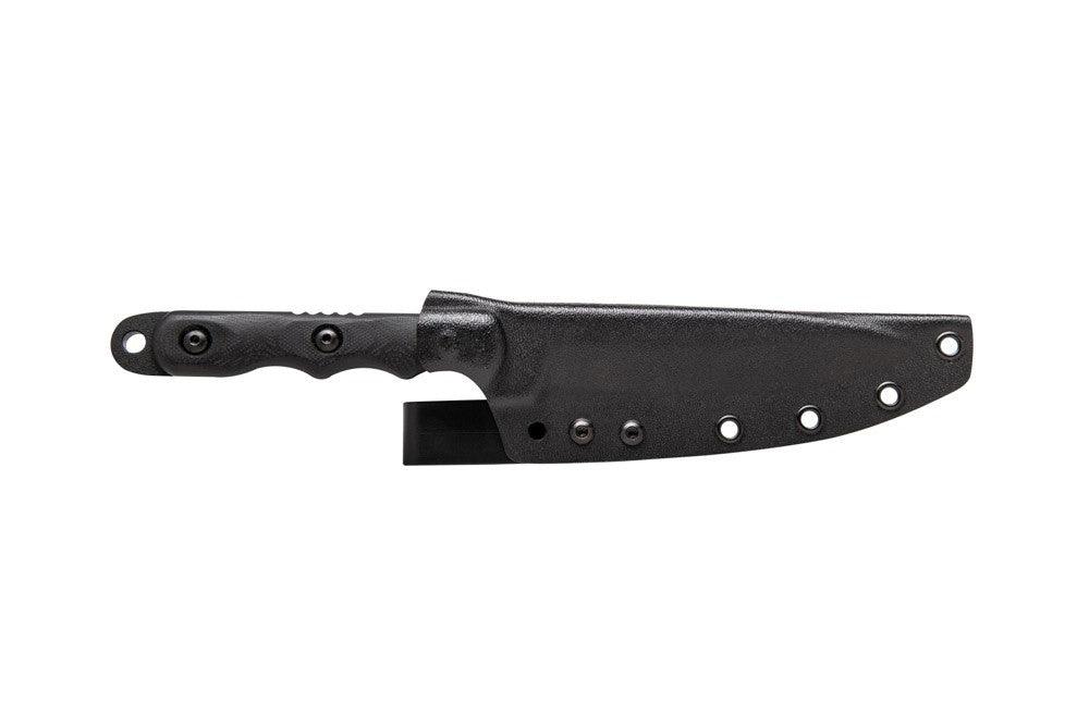 TOPS Knives Ranger Bootlegger Black G10 Traction Coating 1095HC - Knives.mx