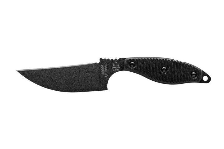 TOPS Knives Unzipper Blackout G10 Traction coated 1095HC - Knives.mx