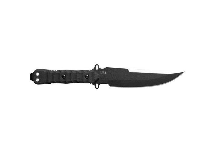 TOPS Knives Zero Dark 30 Rocky Mountain Tread Black Linen Micarta 1095HC - Knives.mx