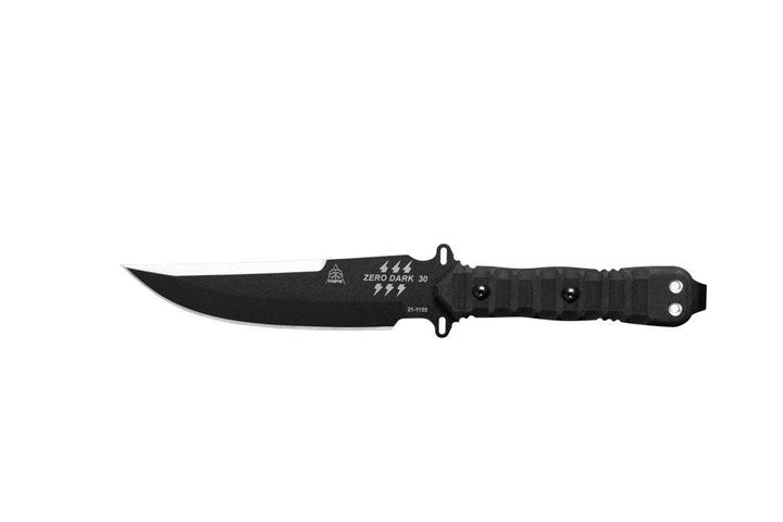 TOPS Knives Zero Dark 30 Rocky Mountain Tread Black Linen Micarta 1095HC - Knives.mx