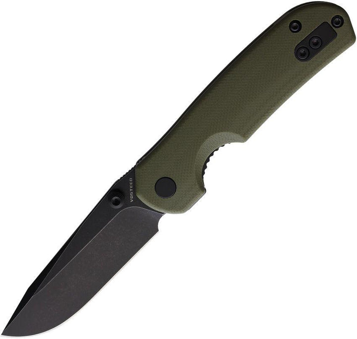 Vosteed Chipmunk Linerlock Green G10 Black Stonewash 14C28N Sandvik - Knives.mx