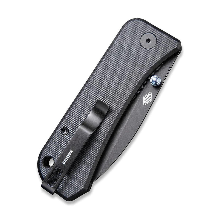 We Knife Banter Linerlock Blackout G10 Stonewash CPM S35VN - Knives.mx