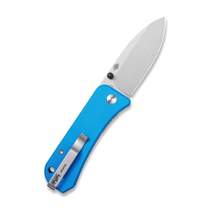 We Knife Banter Linerlock Blue G10 Stonewash CPM S35VN - Knives.mx