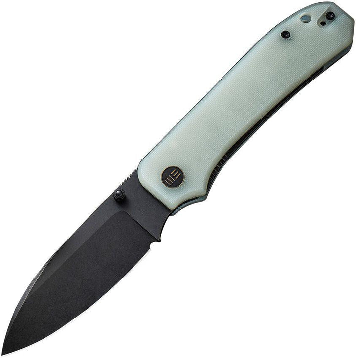 We Knife Co Ltd Big Banter Natural Jade G10 Black Stonewash Drop Point CPM-20CV - Knives.mx
