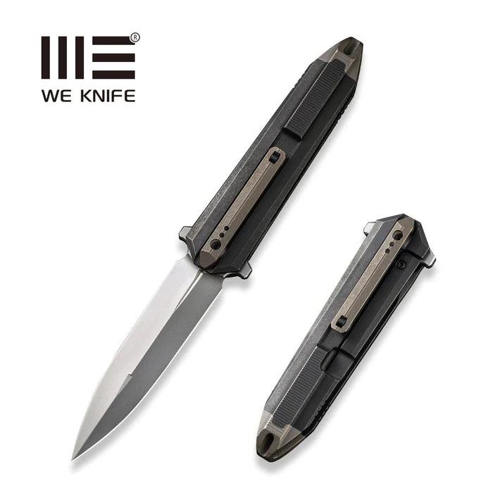 We Knife Co Ltd Diatomic Black & Bronze 6AL4V Titanium Polished Bead Blasted Dagger CPM 20CV - Knives.mx