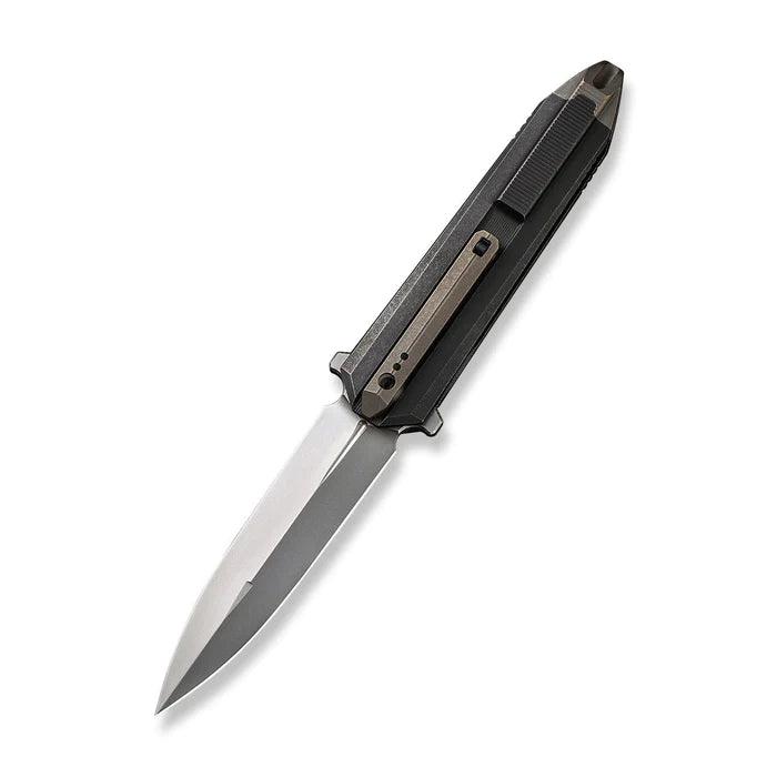 We Knife Co Ltd Diatomic Black & Bronze 6AL4V Titanium Polished Bead Blasted Dagger CPM 20CV - Knives.mx