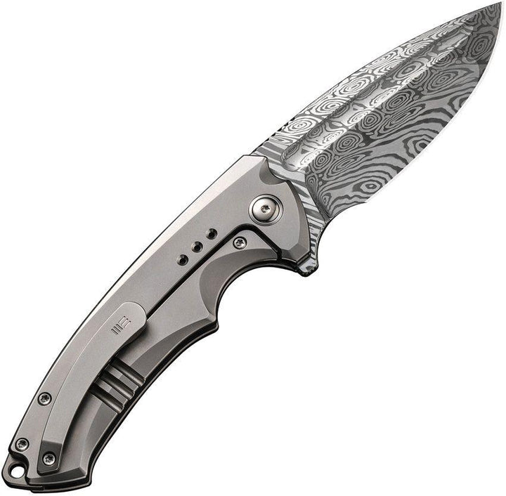 We Knife Co Ltd Nexusia Framelock 6AL4V Titanium Damasteel (Heimskringla) LImited Edition - Knives.mx