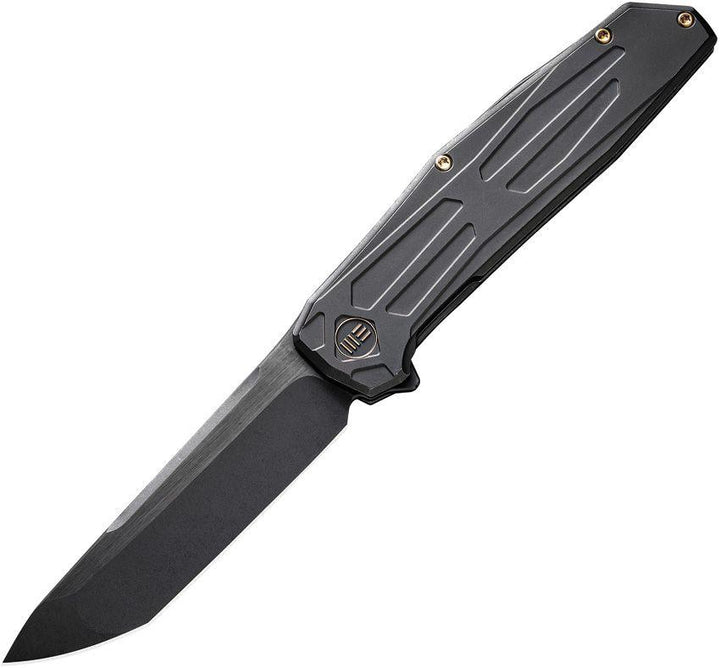 We Knife Co Ltd Shadowfire Framelock Blackout Stonewash Titanium Tanto CPM-20CV - Knives.mx