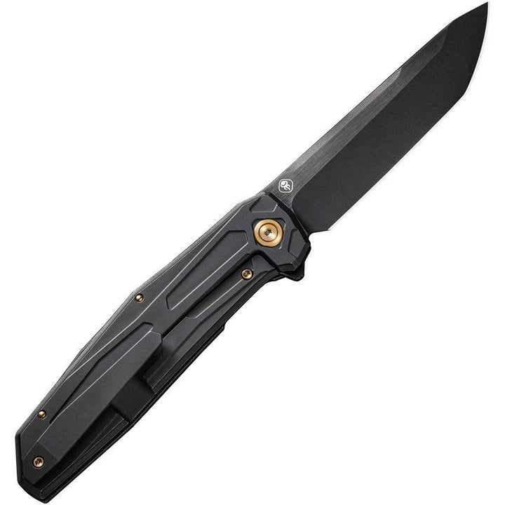 We Knife Co Ltd Shadowfire Framelock Blackout Stonewash Titanium Tanto CPM-20CV - Knives.mx