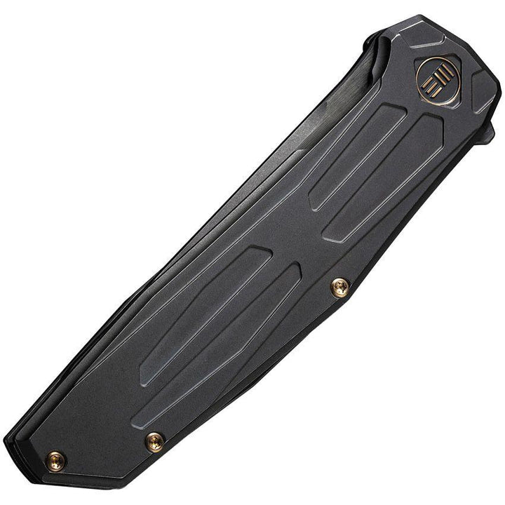 We Knife Co Ltd Shadowfire Framelock Blackout Stonewash Titanium Tanto CPM-20CV - Knives.mx