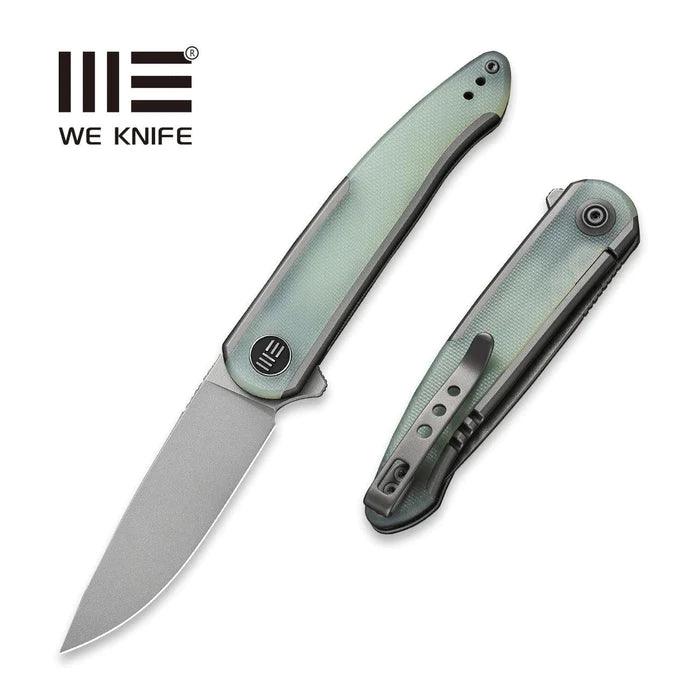 We Knife Co Ltd Smooth Sentinel Framelock Natural G10 Gray Stonewashed CPM 20CV - Knives.mx