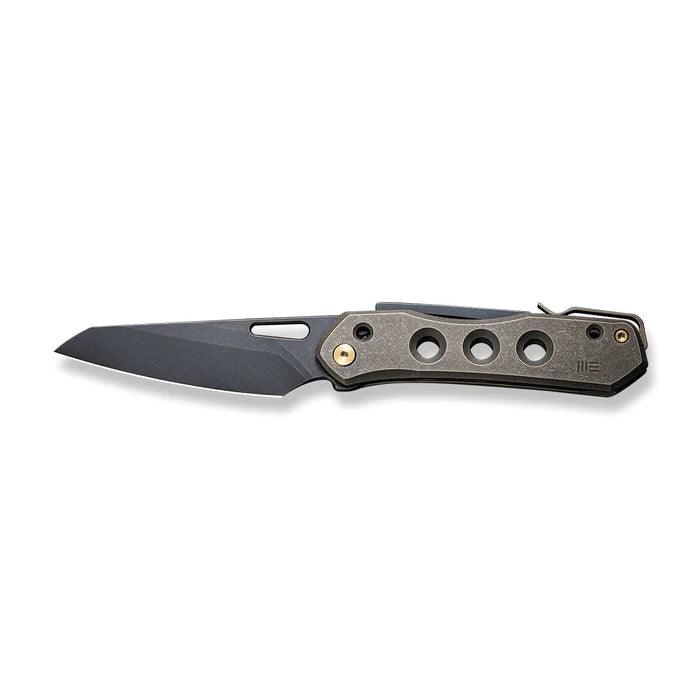 We Knife Co Ltd Vision R Superlock Bronze 6AL4V Titanium Black Stonewashed Reverse Tanto CPM 20CV - Knives.mx