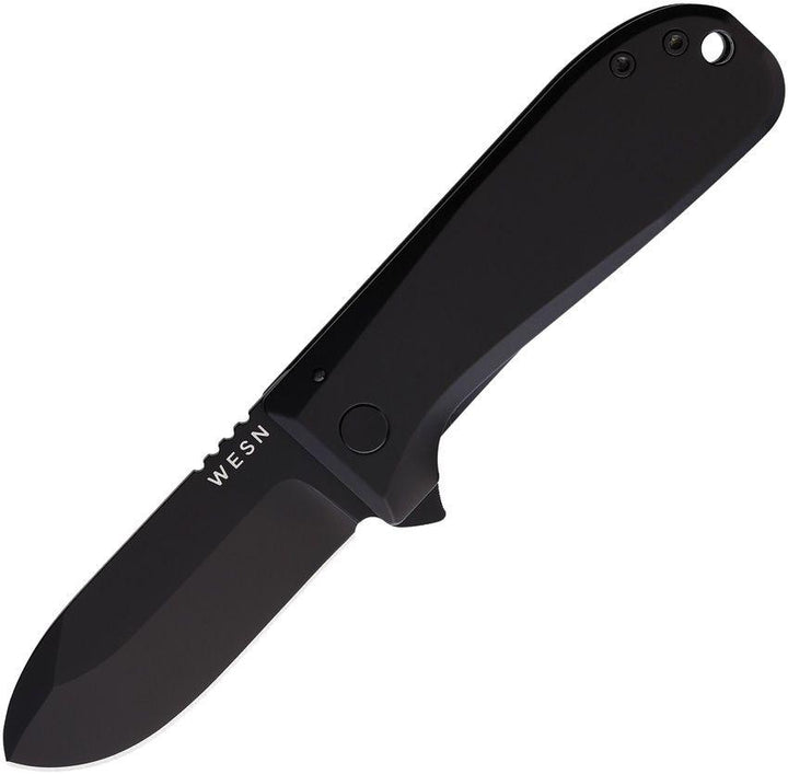 Wesn Goods Allman Framelock Blackout Titanium S35VN - Knives.mx