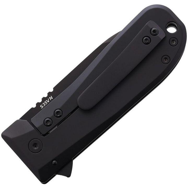 Wesn Goods Allman Framelock Blackout Titanium S35VN - Knives.mx