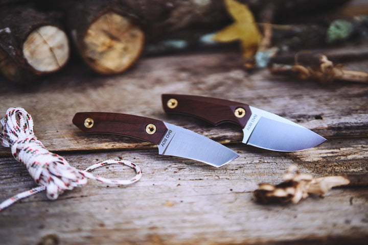 WOOX Bad Boy Fixed Blade Walnut Satin Drop Point D2 - Knives.mx