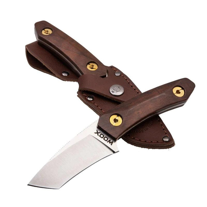 WOOX Bad Boy Fixed Blade Walnut Satin Tanto D2 - Knives.mx