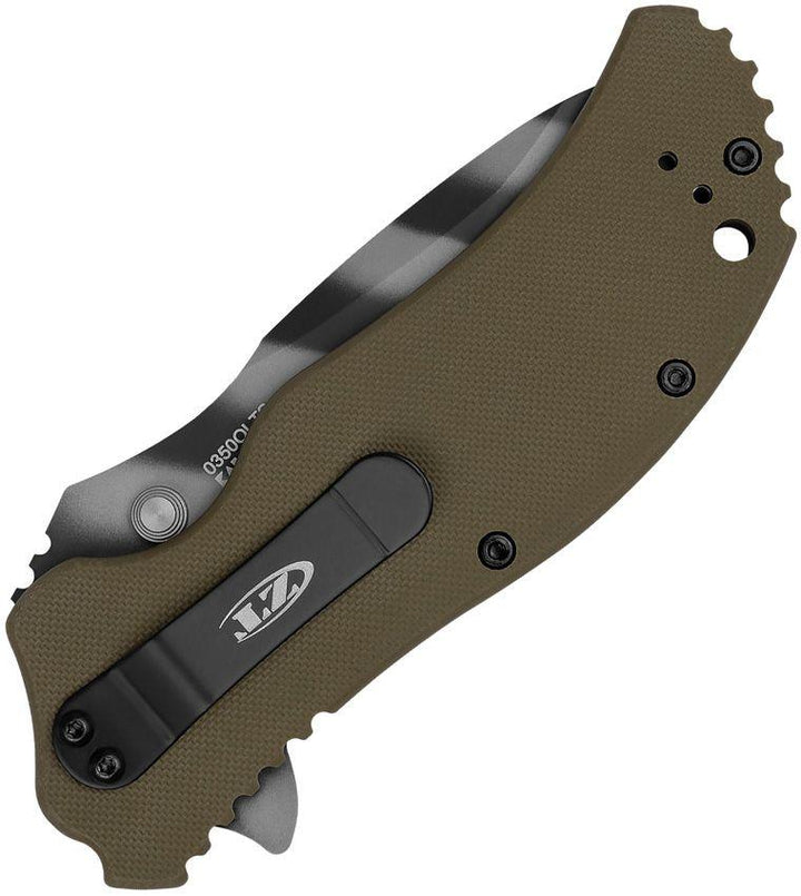 Zero Tolerance Linerlock A/O OD Green G10 Tiger Stripe Cerakote CPM-MagnaCut - Knives.mx