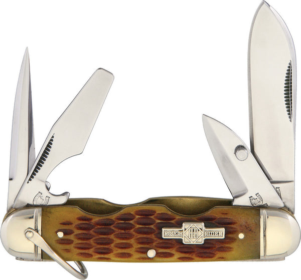 Camp Knife Amber Bone_0