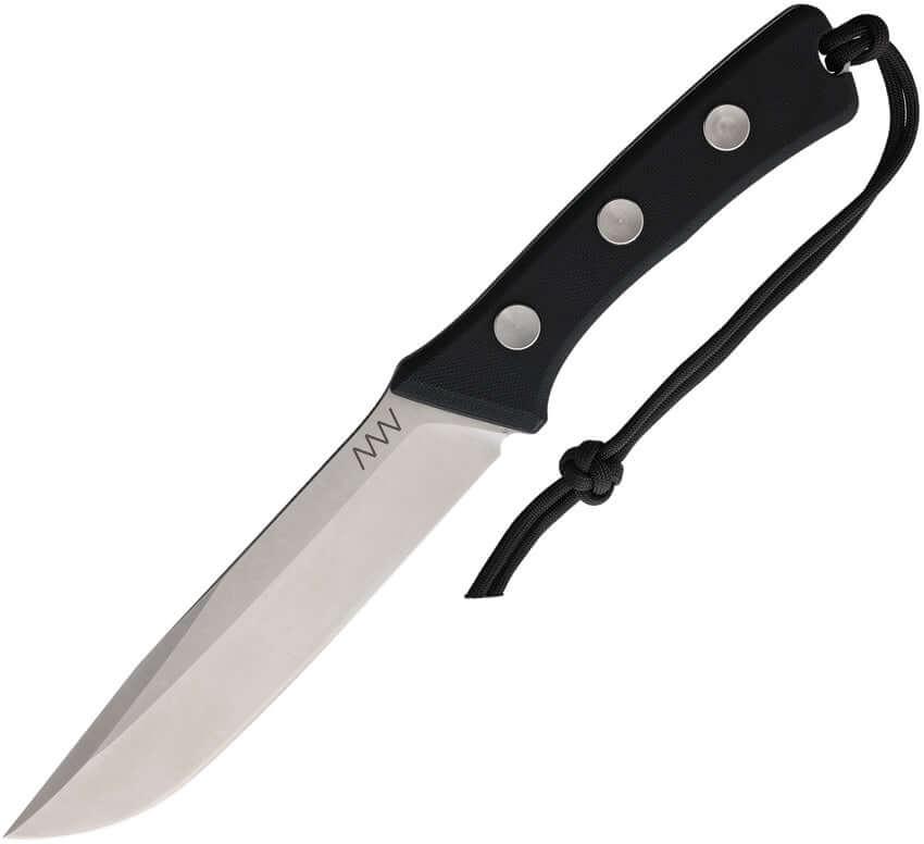 Acta Non Verba Knives P400 Fixed Blade Black G10 Stonewashed Sleipner - Knives.mx