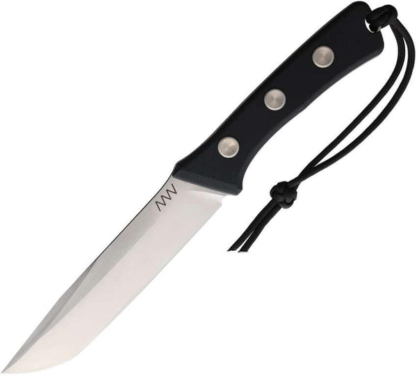 Acta Non Verba Knives P400 Fixed Blade Black G10 Stonewashed Sleipner - Knives.mx