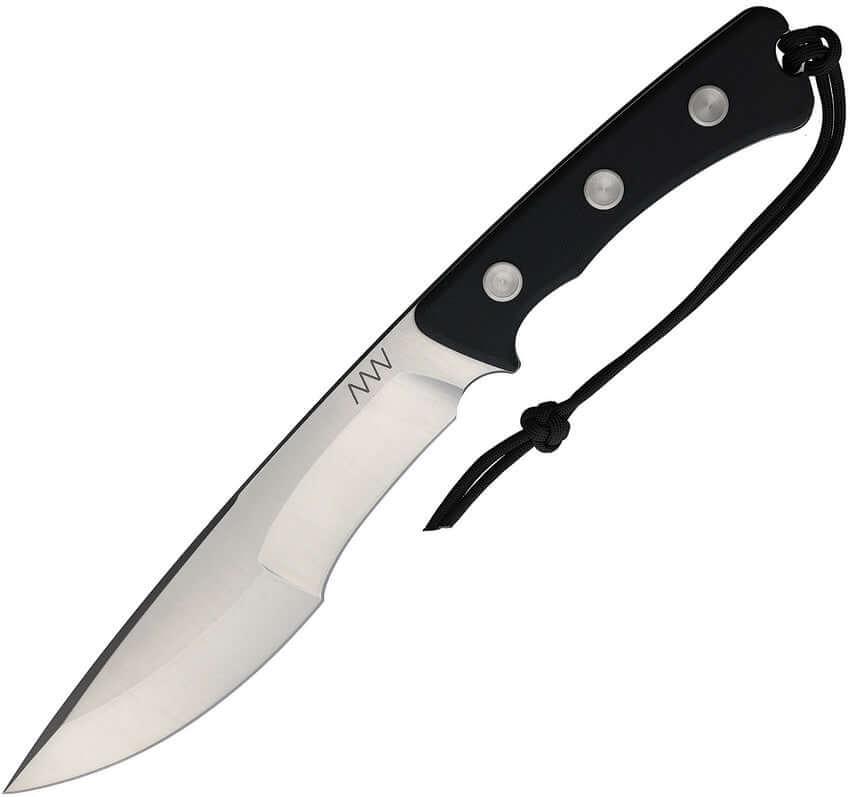 Acta Non Verba Knives P500 Fixed Blade Black G10 Stonewashed Sleipner - Knives.mx