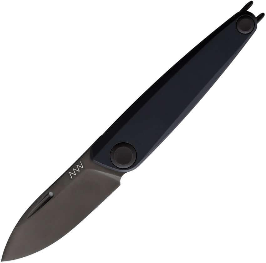 Acta Non Verba Knives Z050 Folder Black Titanium DLC Sleipner - Knives.mx