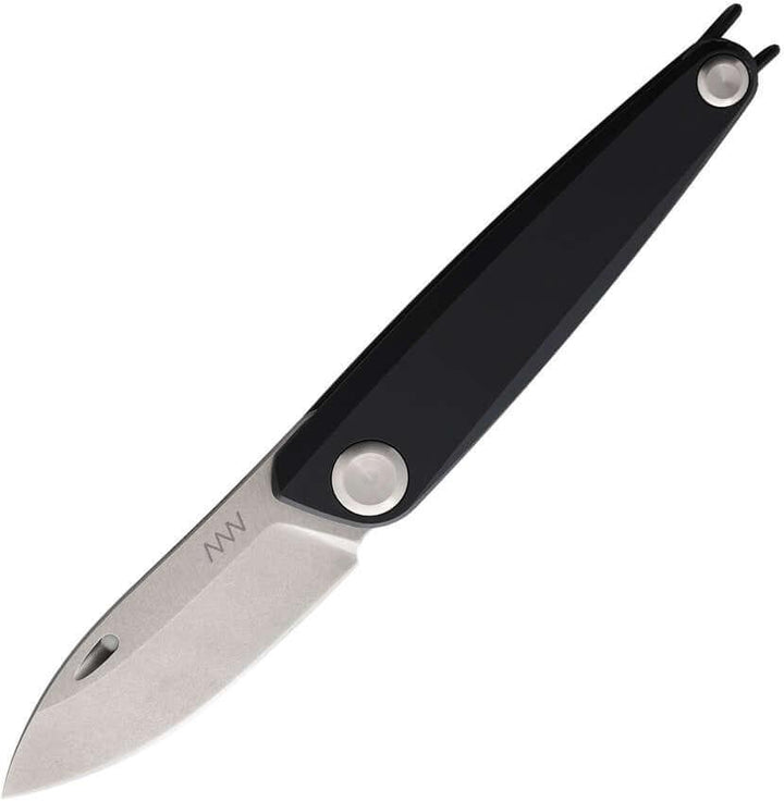 Acta Non Verba Knives Z050 Folder Black Titanium Stonewashed Bohler N690 - Knives.mx