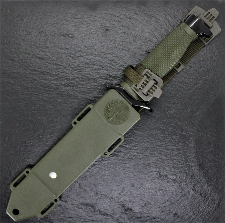 Aitor Bowie NATO OD Green Polymer ‎Stainless Steel CR MO VA - Knives.mx