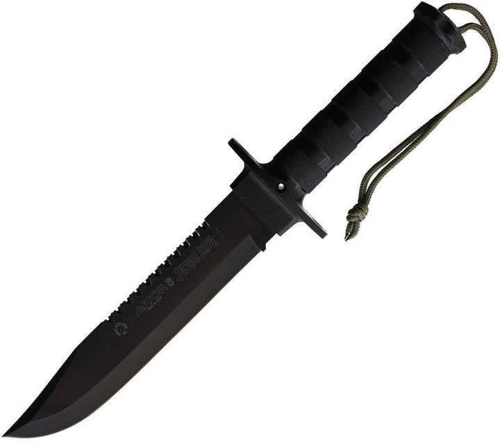 Aitor Jungle King I Black Powder Coated Sawback - Knives.mx