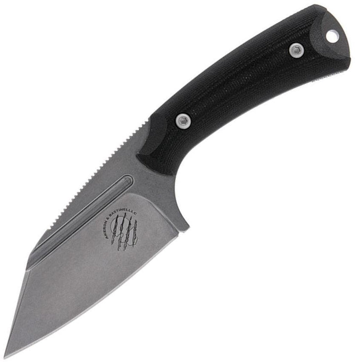 Akeron La Sanction by Bastinelli Black G10 Stonewash Bohler N690 - Knives.mx