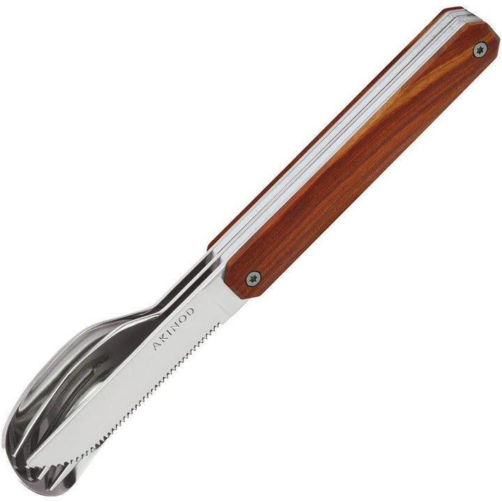 Akinod 12H34 Magnetic Cutlery Set Coral Wood - Knives.mx