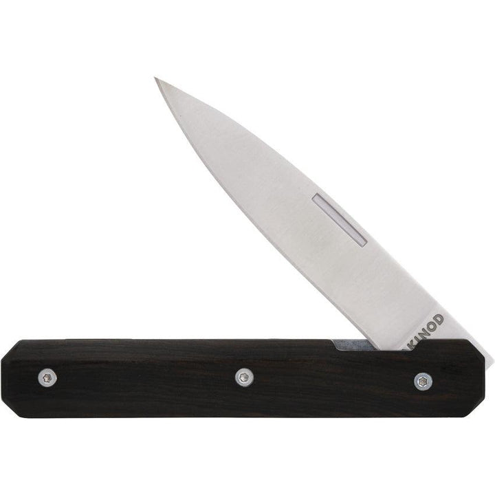 Akinod 18H07 Paring Linerlock Ebony Wood Satin 3Cr13 - Knives.mx