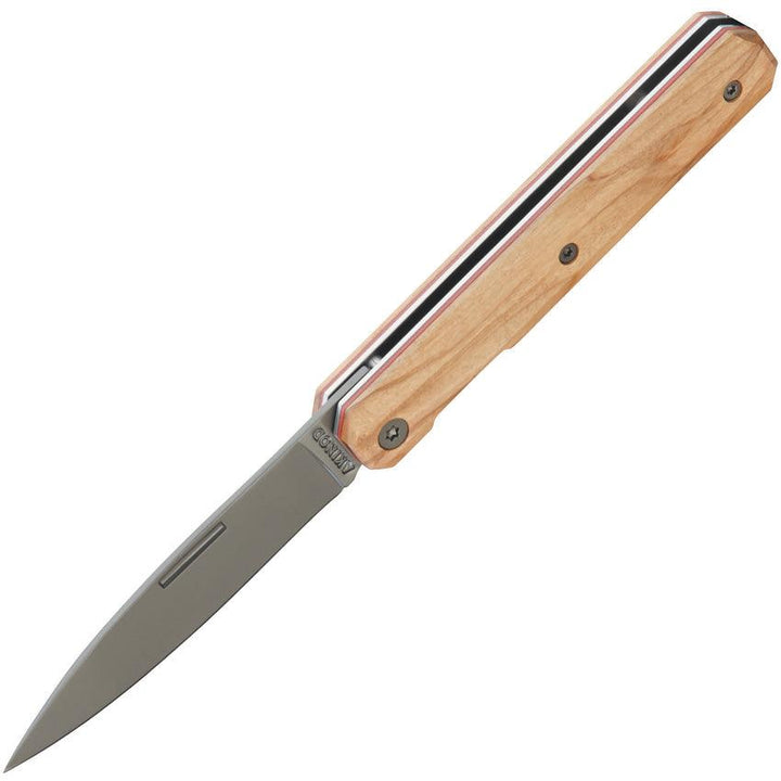 Akinod 18H07 Paring Linerlock Olive Wood Gray 3Cr13 - Knives.mx