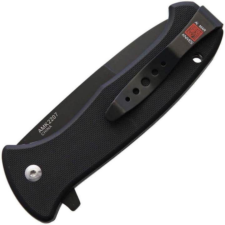 Al Mar SERE 2020 Linerlock A/O Blackout Serrated - Knives.mx