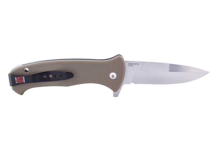 Al Mar SERE 2020 Linerlock A/O Coyote Tan Textured FRN Satin 8Cr13MoV - Knives.mx