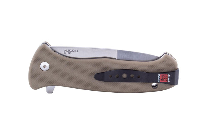 Al Mar SERE 2020 Linerlock A/O Coyote Tan Textured FRN Satin 8Cr13MoV - Knives.mx