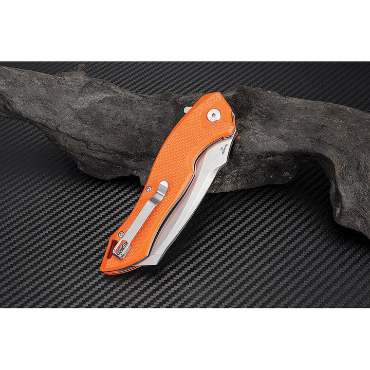 Artisan Cutlery Eagle Linerlock Orange G10 Stonewash D2 - Knives.mx