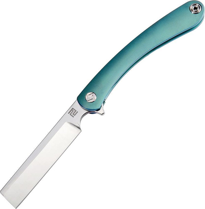 Artisan Cutlery Orthodox Framelock Green Titanium Satin S35VN - Knives.mx