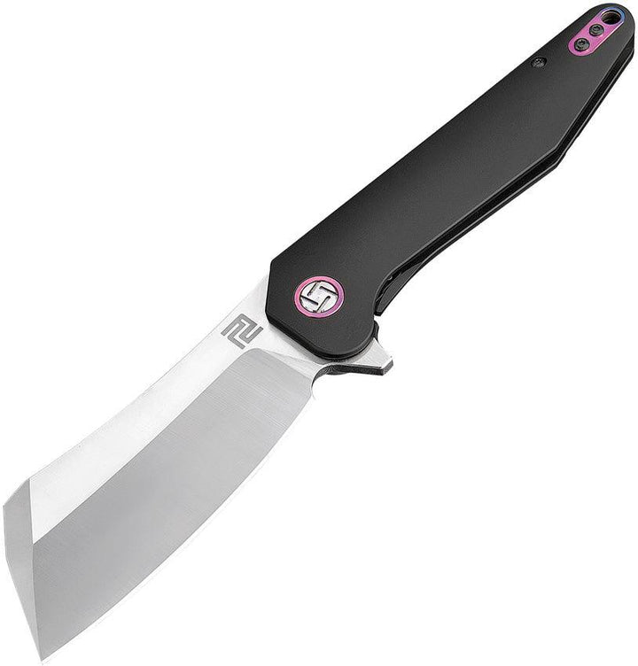 Artisan Cutlery Osprey Framelock Black Titanium Satin Bohler M390 - Knives.mx