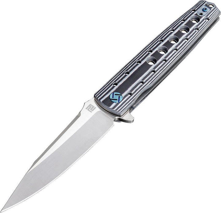 Artisan Cutlery Virginia Linerlock Black & White G10 Satin S35VN - Knives.mx