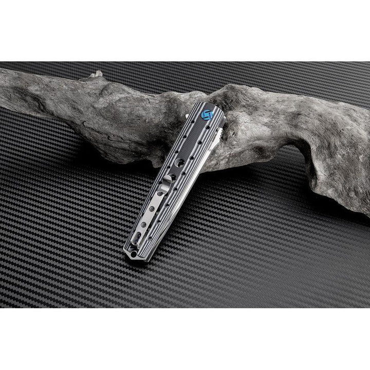 Artisan Cutlery Virginia Linerlock Black & White G10 Satin S35VN - Knives.mx