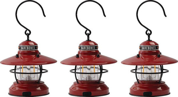 Barebones Living Edison Mini Lantern Red 3pk - Knives.mx